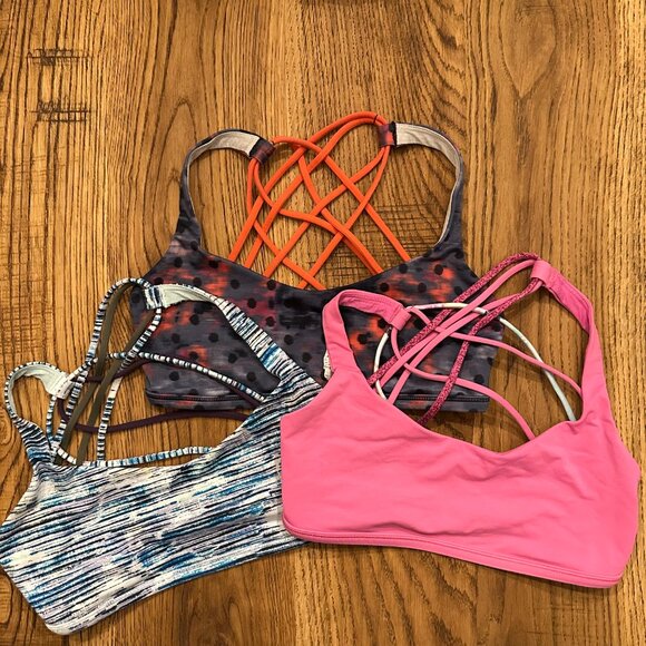 Lot of Lululemon Free To Be Wild Bras Size 6 - Picture 1 of 13